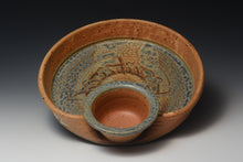 Load image into Gallery viewer, Stoneware Chip and Dip Server.