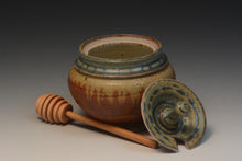 Load image into Gallery viewer, Handmade Stoneware Honey Pot.