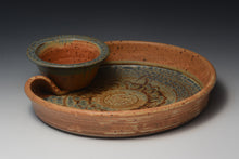 Load image into Gallery viewer, Stoneware Chip and Dip Server.