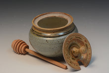 Load image into Gallery viewer, Handmade Stoneware Honey Pot.