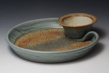 Load image into Gallery viewer, Stoneware Chip and Dip Server.