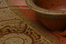 Load image into Gallery viewer, Stoneware Chip and Dip Server.