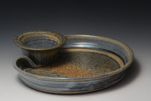 Load image into Gallery viewer, Stoneware Chip and Dip Server.
