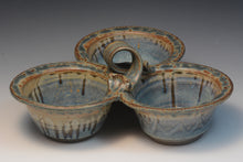 Load image into Gallery viewer, Condiment Server. Three Bowl.