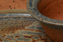 Load image into Gallery viewer, Stoneware Chip and Dip Server.
