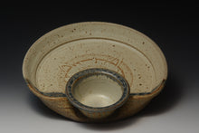 Load image into Gallery viewer, Stoneware Chip and Dip Server.