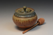 Load image into Gallery viewer, Handmade Stoneware Honey Pot.