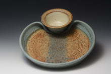 Load image into Gallery viewer, Stoneware Chip and Dip Server.