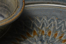 Load image into Gallery viewer, Stoneware Chip and Dip Server.