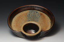Load image into Gallery viewer, Stoneware Chip and Dip Server.