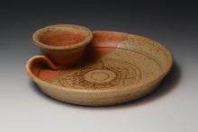 Load image into Gallery viewer, Stoneware Chip and Dip Server.