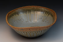 Load image into Gallery viewer, Wheel Thrown and Altered Stoneware Serving Bowl.