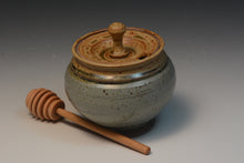 Load image into Gallery viewer, Handmade Stoneware Honey Pot.