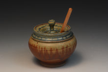 Load image into Gallery viewer, Handmade Stoneware Honey Pot.