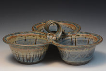 Load image into Gallery viewer, Condiment Server. Three Bowl.