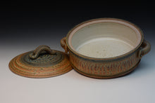 Load image into Gallery viewer, Handmade Stoneware Casserole.